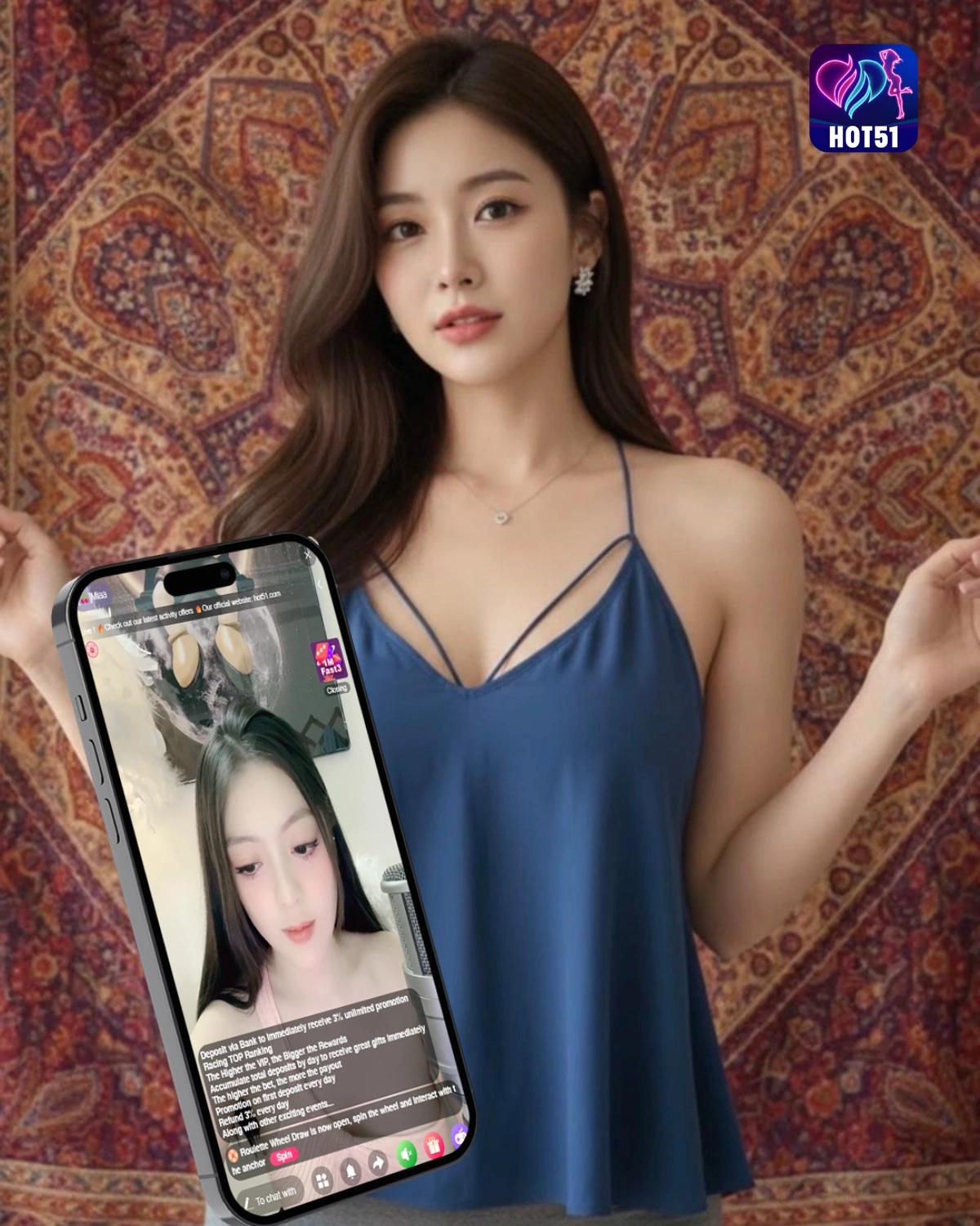 Hot51 Live Mod APK Unlocked All Terbaru 2026 – Versi Premium 2026 Full VIP